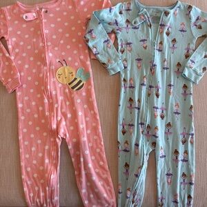 Carter's and Children’s Place pajamas- set of 3